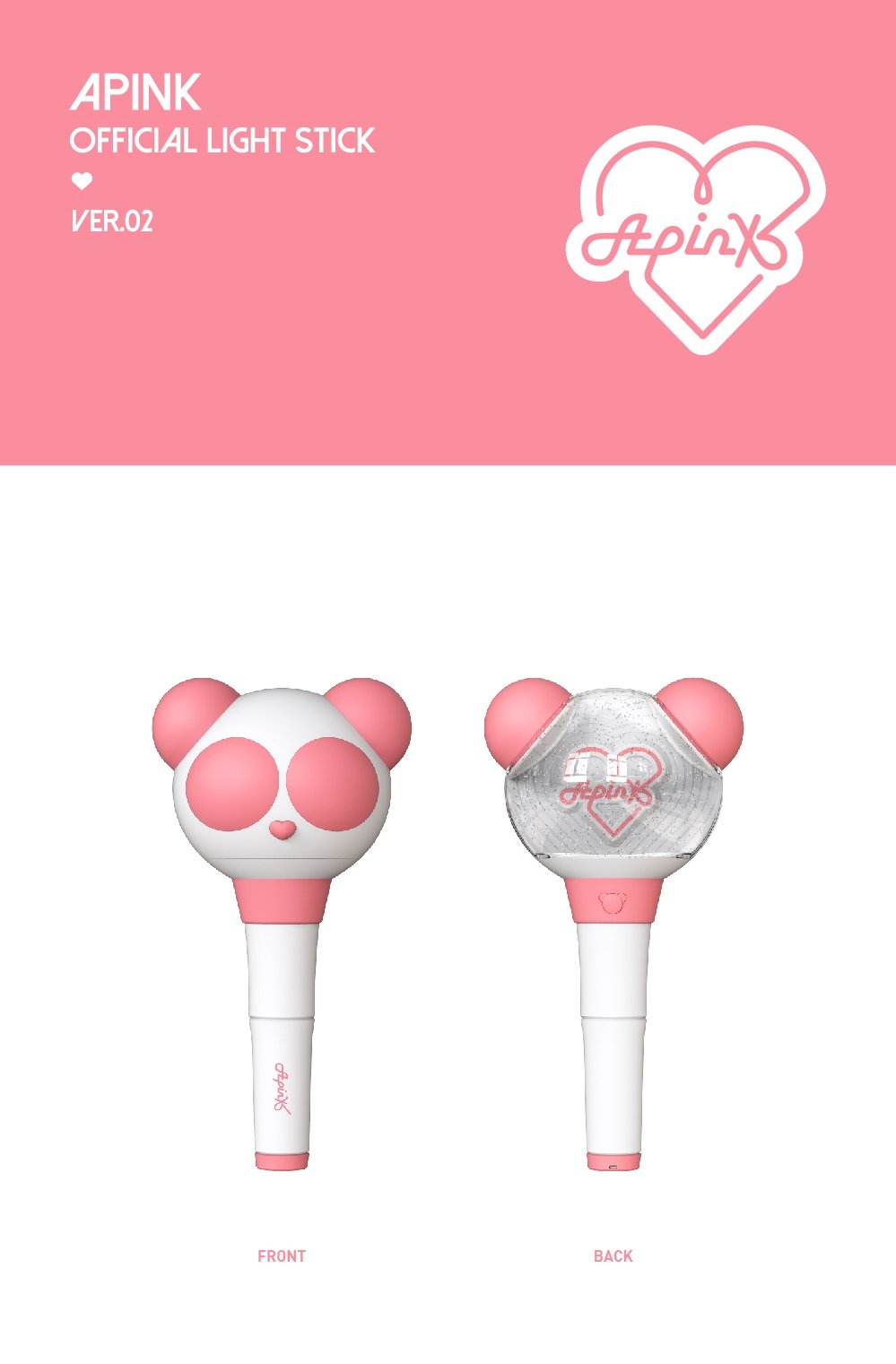 WITHDRAMA APINK - OFFICIAL LIGHT STICK VER.2